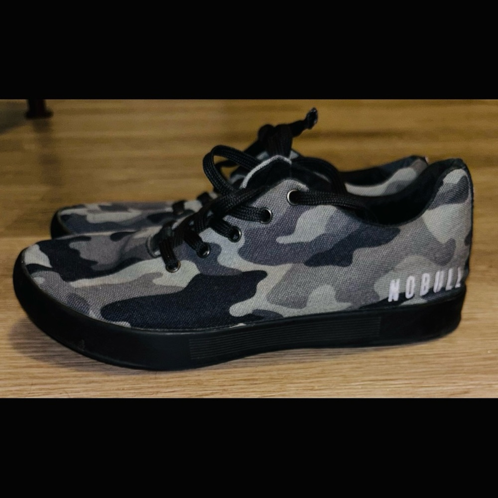 NOBULL Black and Gray Camo Sneakers
